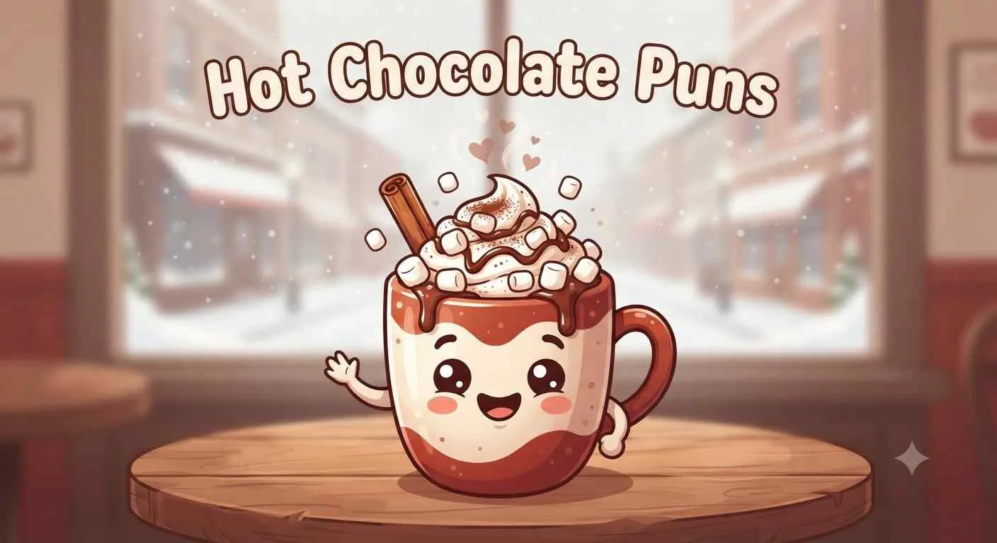 Cute smiling hot chocolate mug