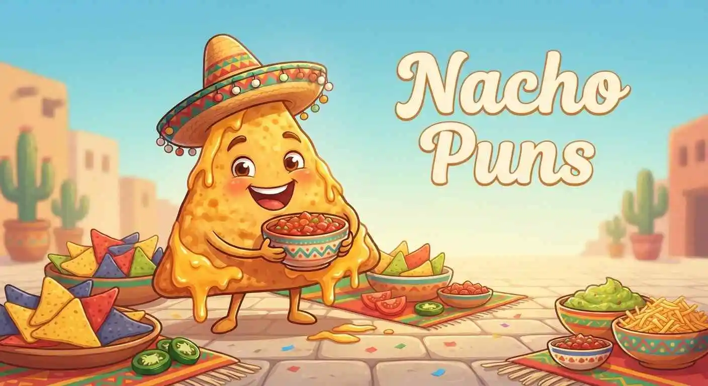Smiling nacho chips