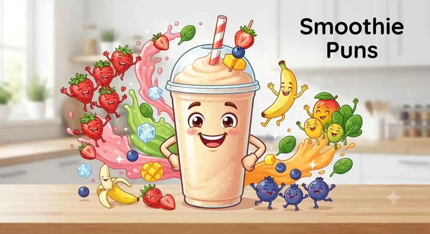 Funny smoothie characters