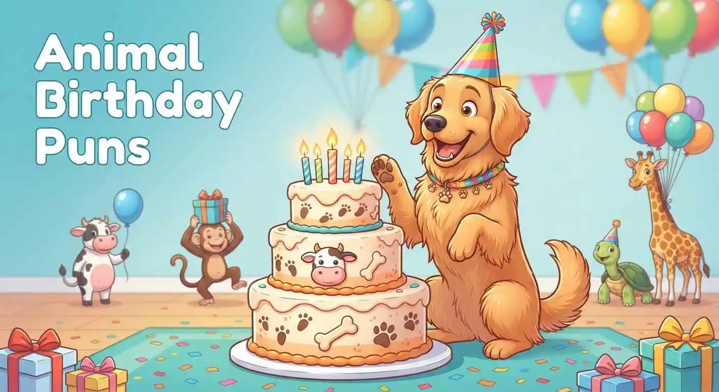 Cute animals birthday party