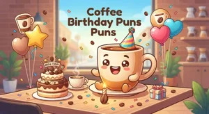 Funny coffee birthday celebration