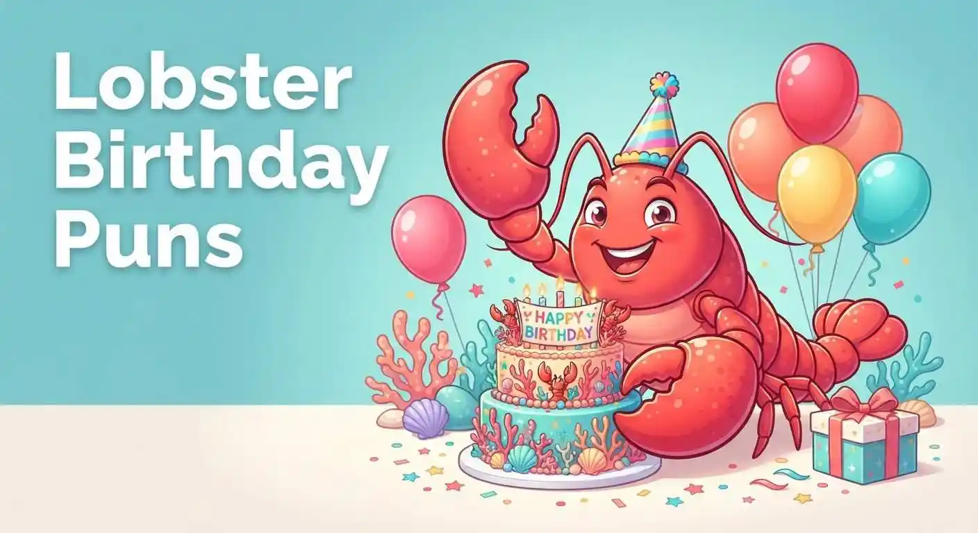 Lobster celebrating a birthday