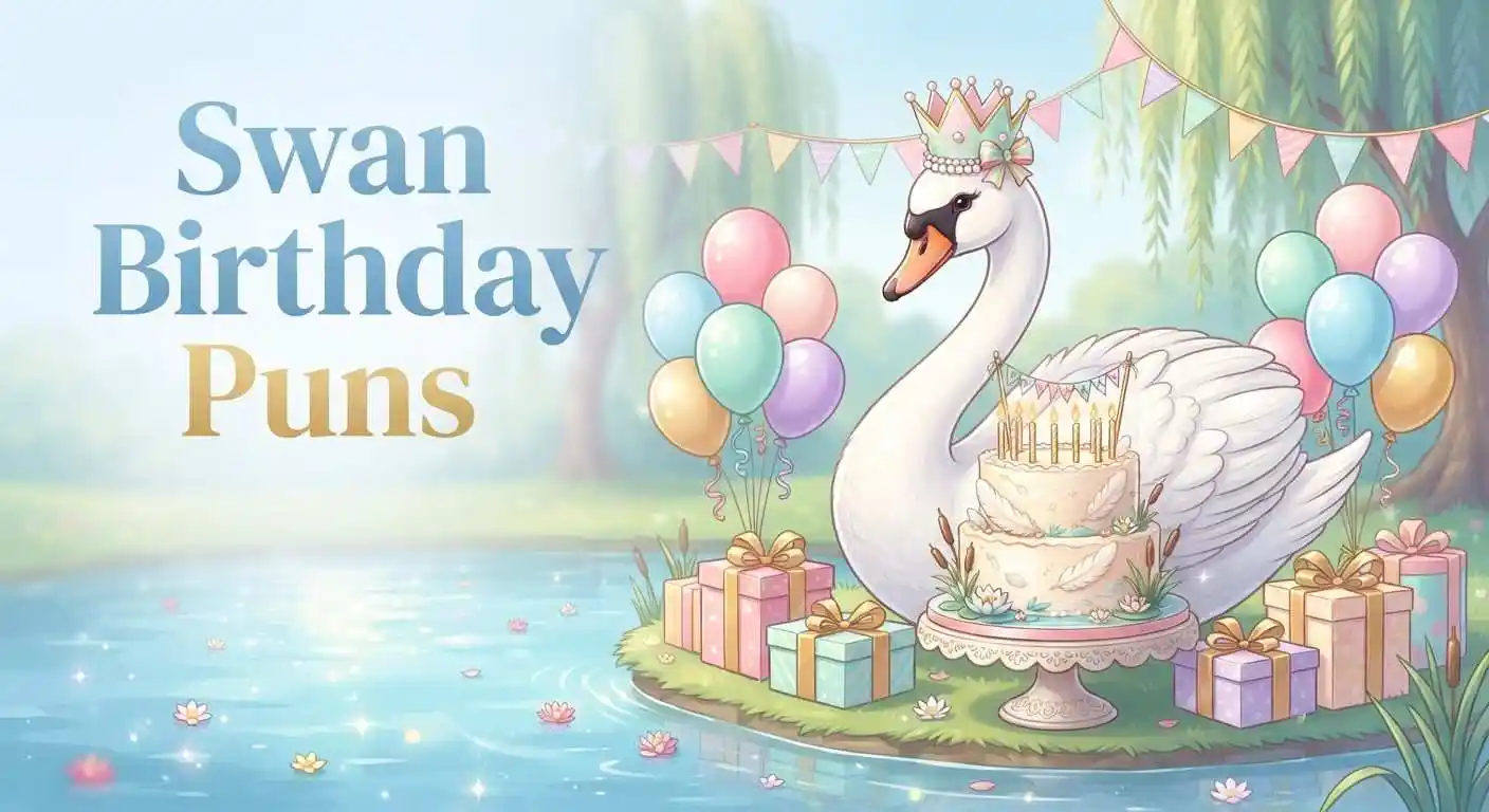 Graceful swan birthday celebration