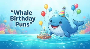 whale celebrating a birthday