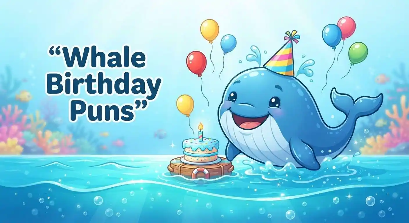 whale celebrating a birthday